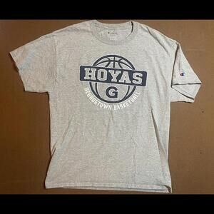 Vintage 90s Champion Georgetown Hoyas Embroidered T Shirt Mens Sz Large
